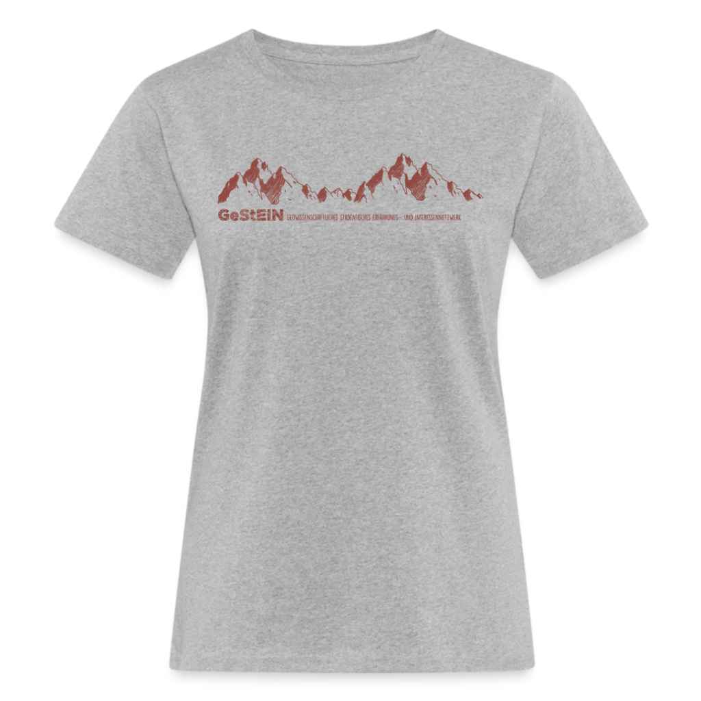 Frauen Bio Shirt_Bergkette-graumeliert-gesteinsrot