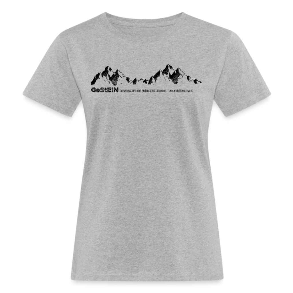 Frauen Bio Shirt_Bergkette-graumeliert-schwarz