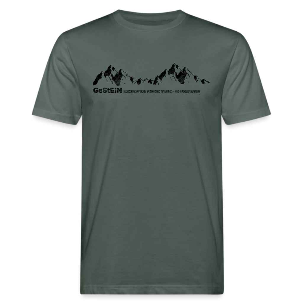 Männer Bio Shirt_Bergkette-graugrün-schwarz